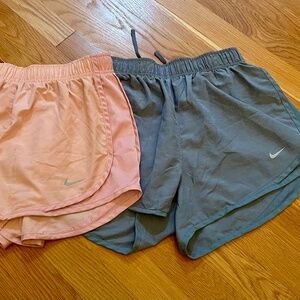 2 Pair Women’s Nike Dri-Fit Shorts Size M